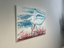 Abstraktes Leinwandbild