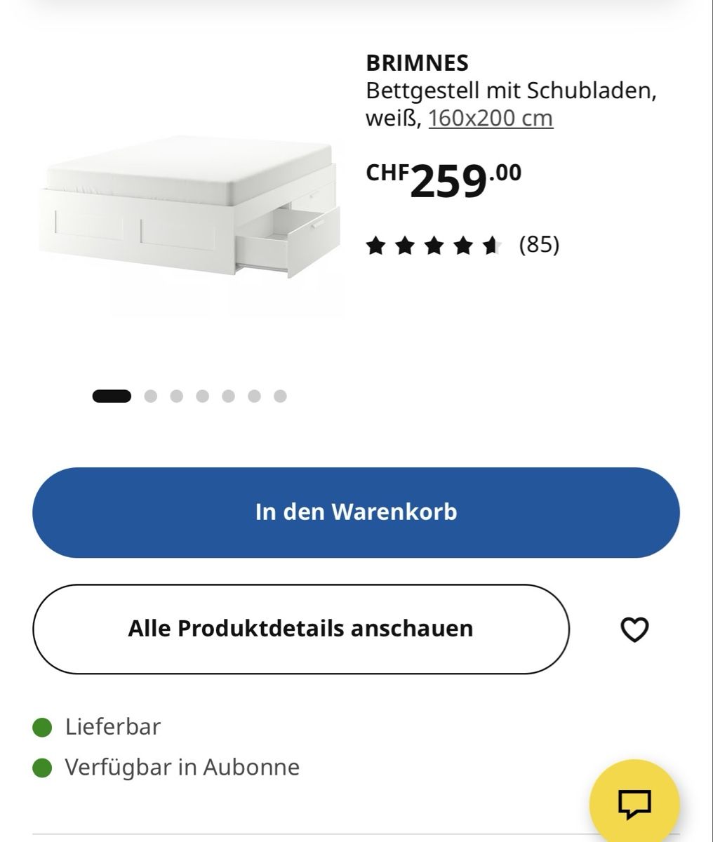 Ikea Lits: Brimmes Bett 160x200cm – D'occasion à Bern par ete_8k8g 4