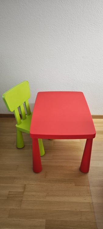Kindertisch mit stuhl Mammut von Ikea Kaufen auf Ricardo
