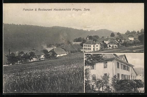 Ansichtskarten: Plagne /Bern, Hotel und Restaurant Haude – Gebraucht aus Berlin von bartko-reher