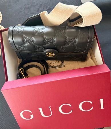 Sac à bandoulière noire Gucci