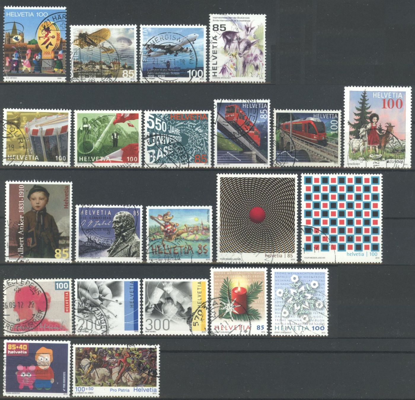 Tous les timbres: 2010, Restlot, gestempelt – D'occasion à Willisau par Vollstempel