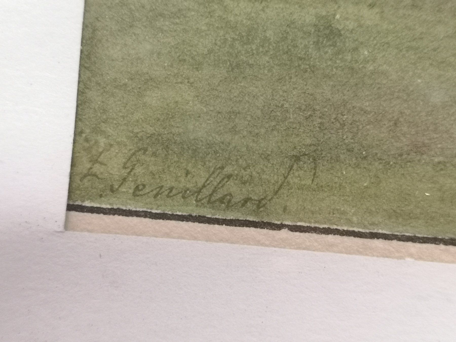 Gemälde: MAGNIFIQUE AQUARELLE SIGNÉE – Gebraucht aus Genève von Qanil77 3