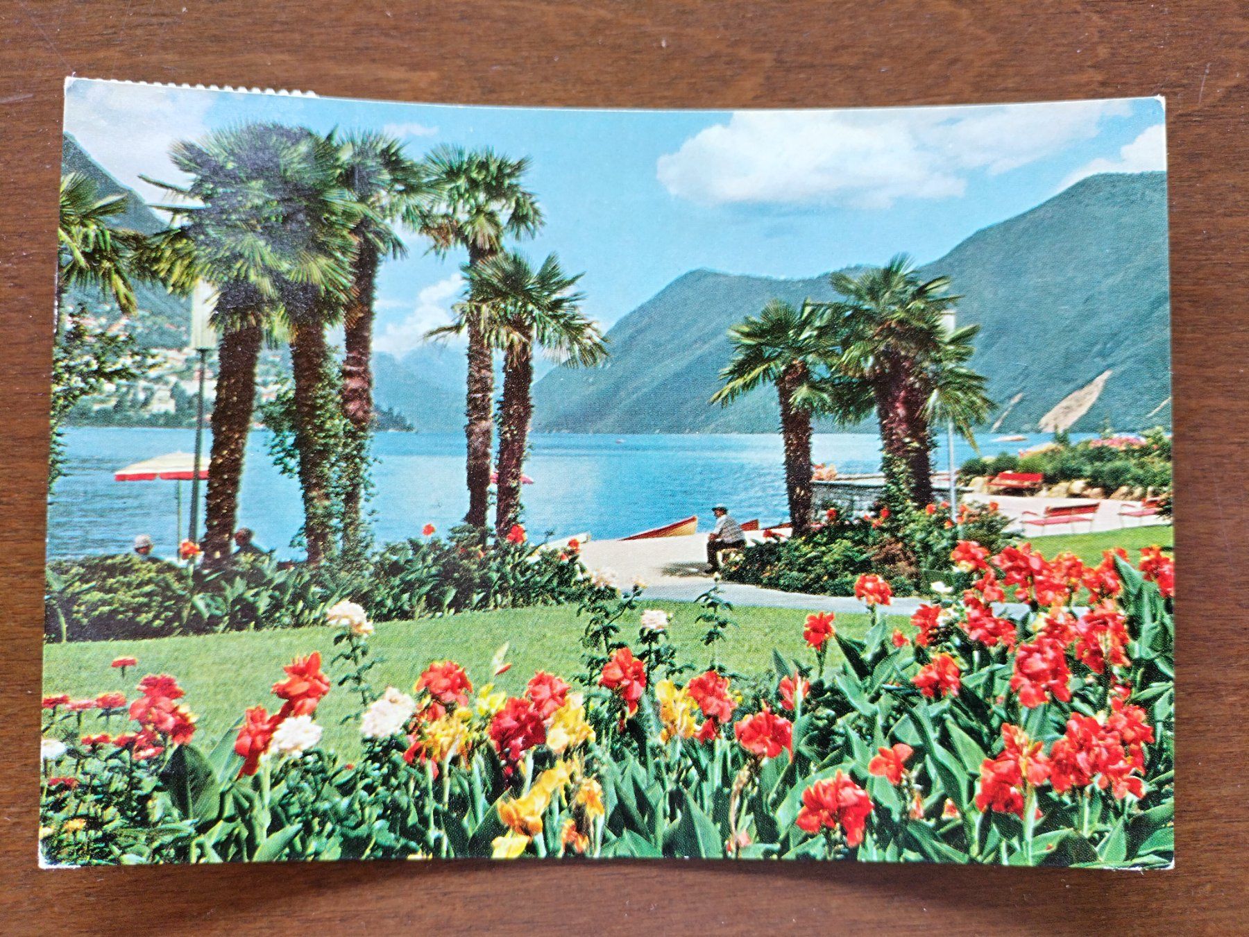 Cartoline postali: Ansichtskarte Lugano 1960 – Usato da Wildhaus venduto da Hukwildhaus 2