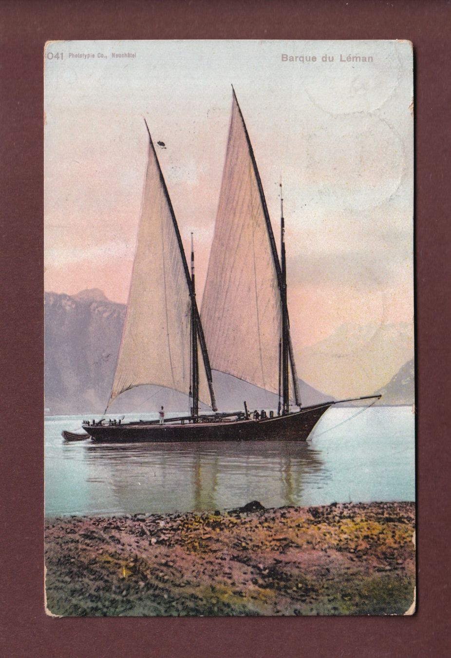 Cartes postales: BARQUE DU LEMAN - 1908 – D'occasion à Pully par nicecards-shop