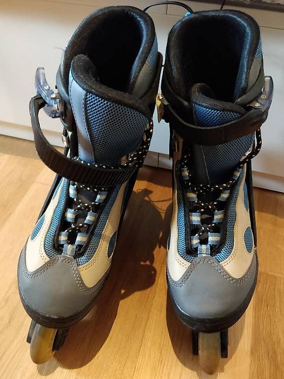 Skiroller Für Erwachsene | Trainingsski Für Anfänger | Mit Bindungen & Stöcken