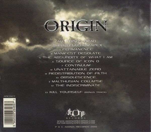 CD: Origin – Omnipresent - Vergriffene Digipack - c – Usato da Brittnau venduto da Zibu 1