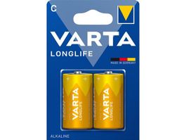 VARTA Longlife Batterie (C / Baby / LR14, 2 Stück)