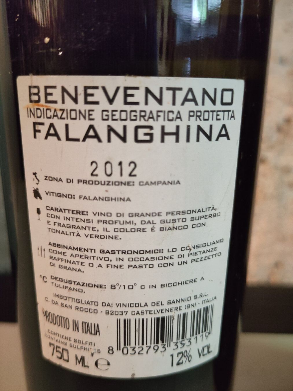 Vino: 2 FL. "ANTE HIRPIS" FALANGHINA 2012 – Nuovo (secondo la descrizione) da Basel venduto da Morgenmuffel 2