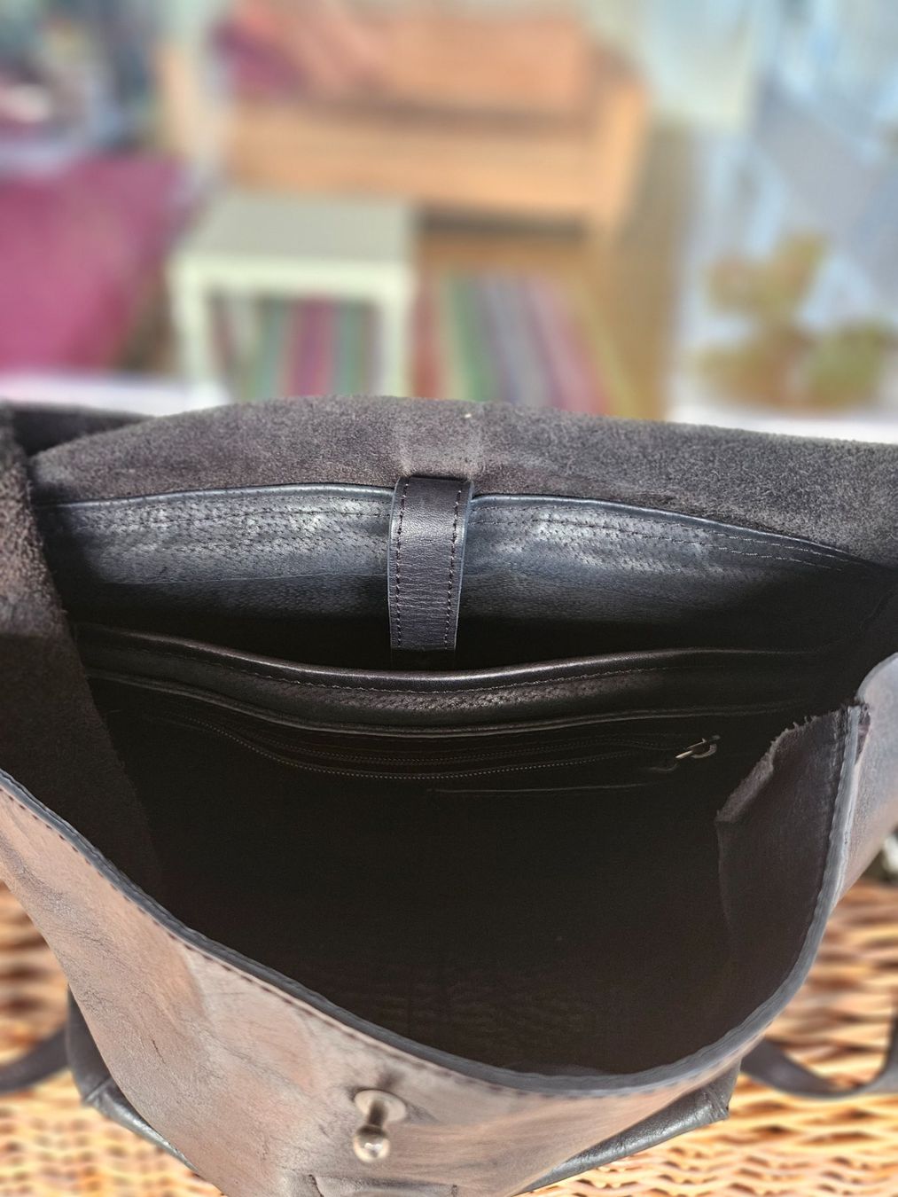 Zaini: Schwarzer PARK Bag Fairtrade Lederrucksack – Usato da Basel venduto da kristaln 4