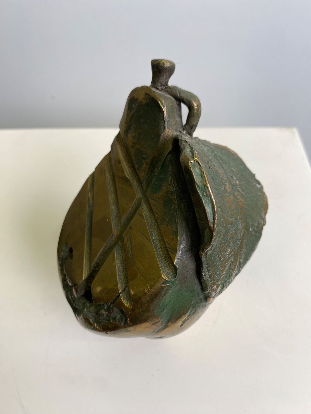Sculture & Statue: Bronzeskulptur in Birnenform Messing oder Bronze Brutalist – Usato da basel venduto da franzie1 4