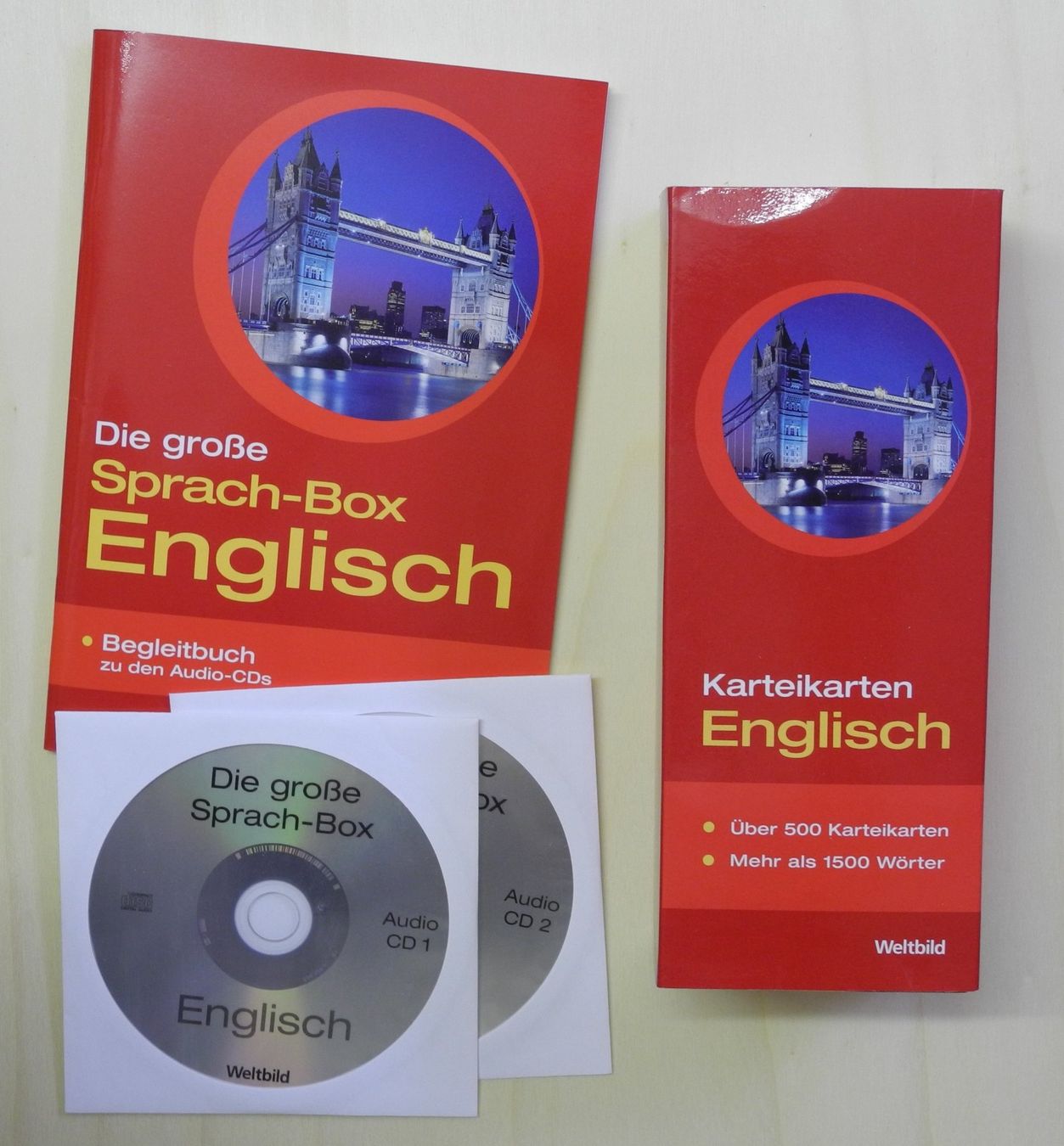 Audiolibri: Weltbild Sprach-Box Englisch mit 2 CD's – Usato da Güttingen venduto da romli