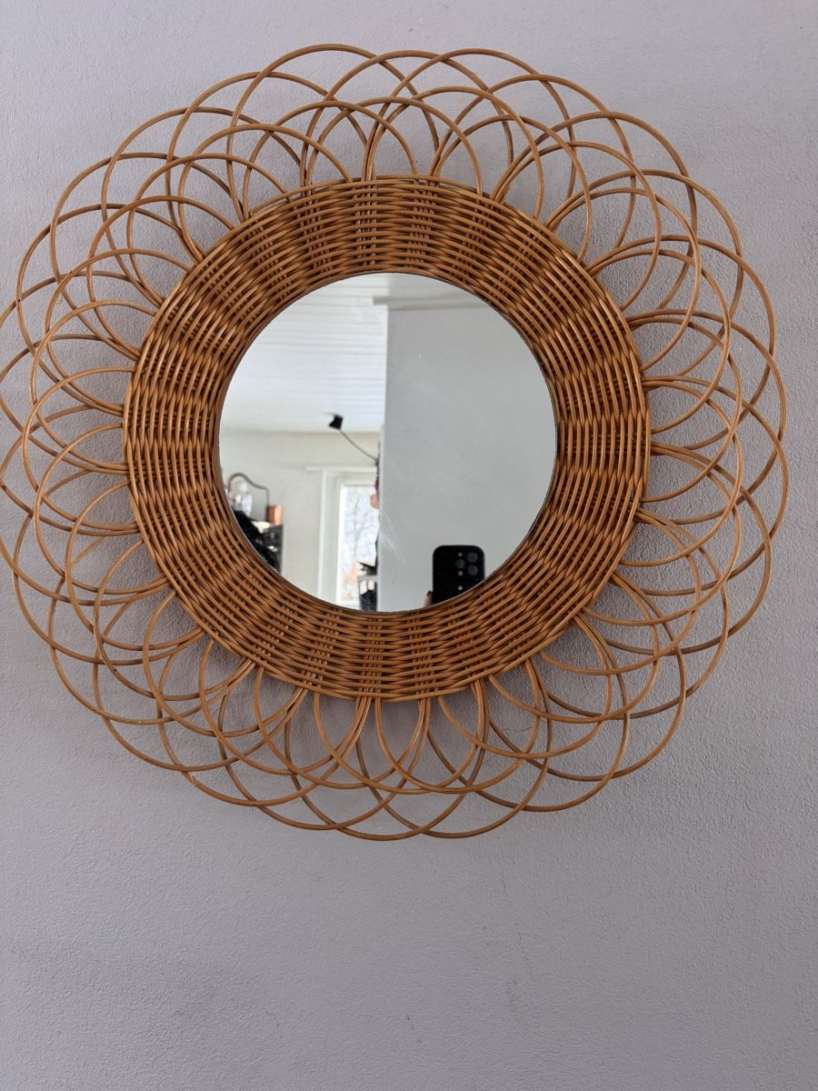 Specchi: Miroir vintage en rotin – Usato da Romont / BE venduto da kotao 1