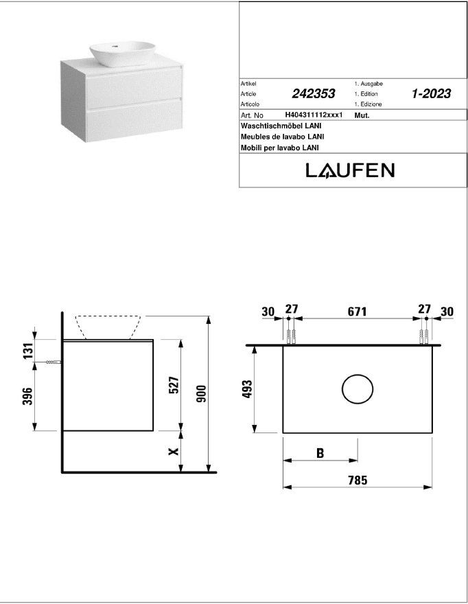 Badezimmermöbel: Meuble lavabo – Gebraucht aus Marly von hay_kym6 2