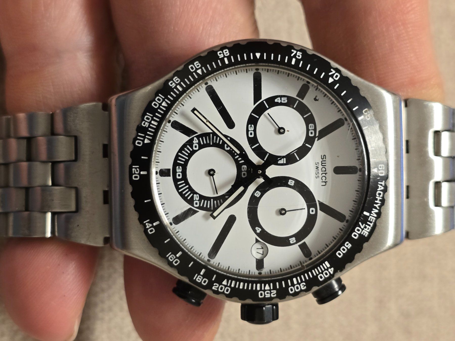 Swatch Uhren: Swatch Chronographe SR936SW – Gebraucht aus Basel von Esmen