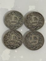 4 x 1 Franken 1932 - 1934 - 1936  Rar