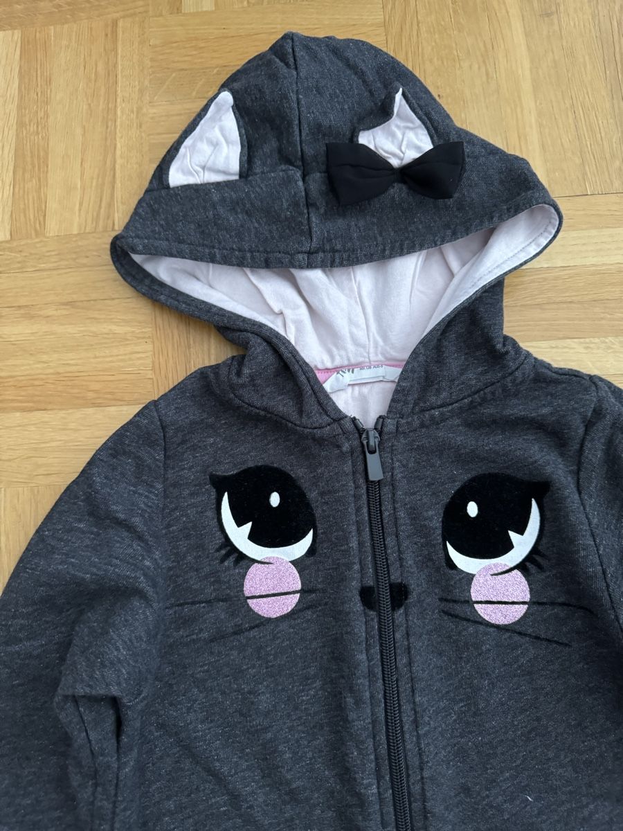 H&M Jumpsuits: Süsser Katzen-Kapuzen-Overall Gr. 116 – D'occasion à Kilchberg ZH par Von_dutch 1