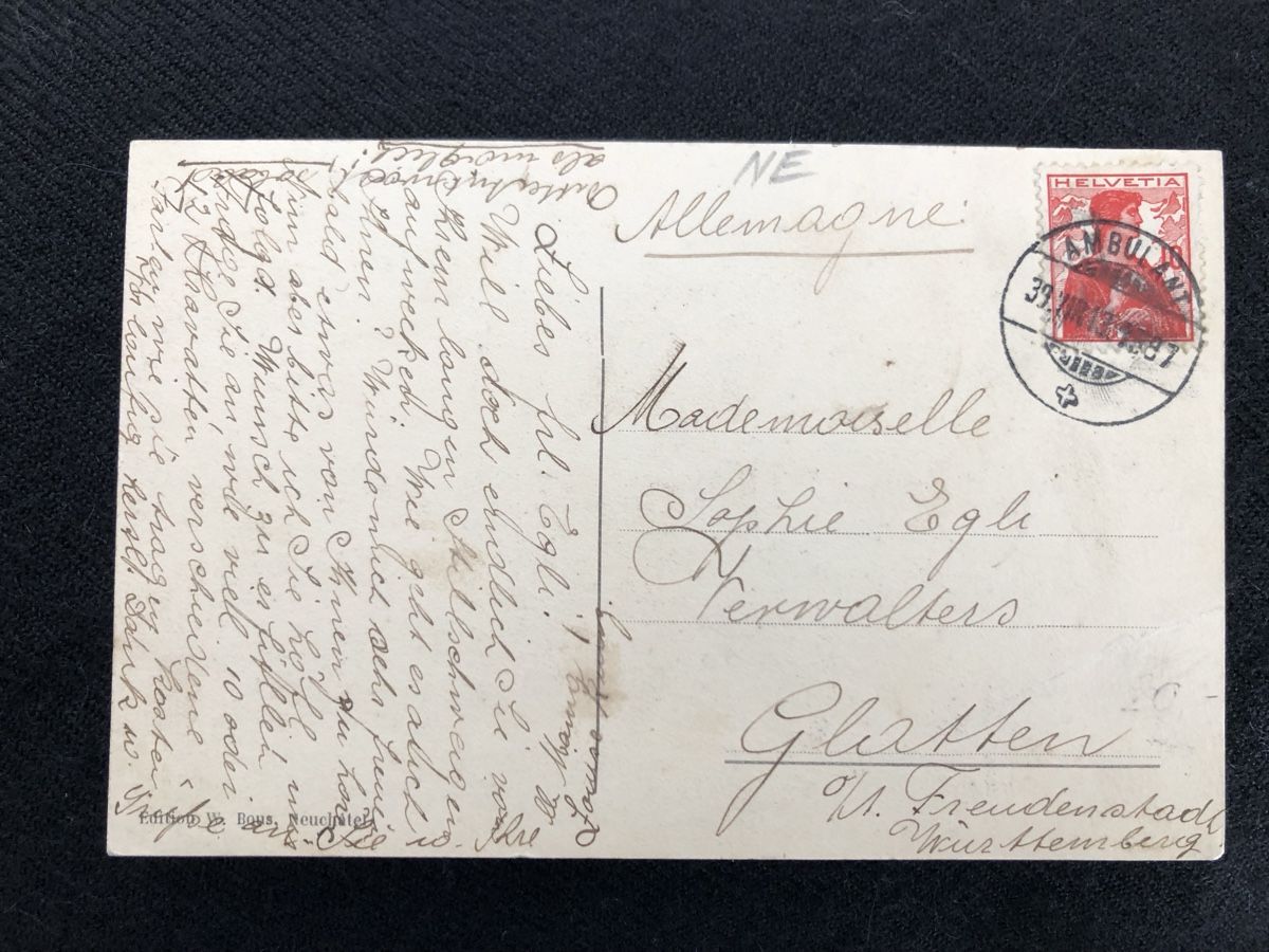 Cartoline postali: Ansichtskarte Les Geneveys sur Coffrane – Usato da Näfels venduto da fritzjk 1