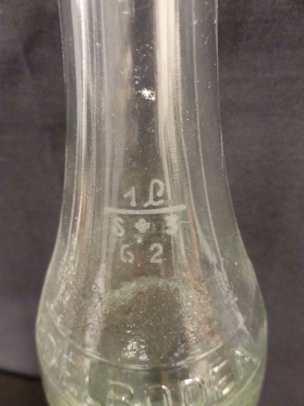 Bicchieri, Caraffe & Bottiglie: alte Flasche ADELBODNER ORANGE FIN 1962 – Usato da Kerzers venduto da Flaschenposten 8