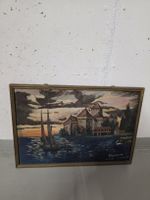 Original Ölgemälde Schloss Chillon (1963) – Signiert