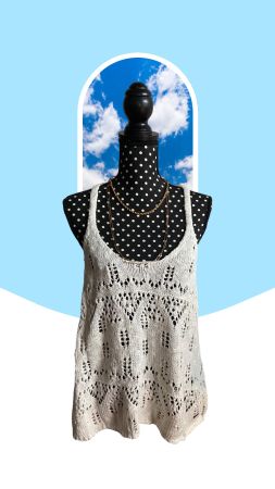 Neuwertiges Hollister Oberteil M Weiss gestrickt