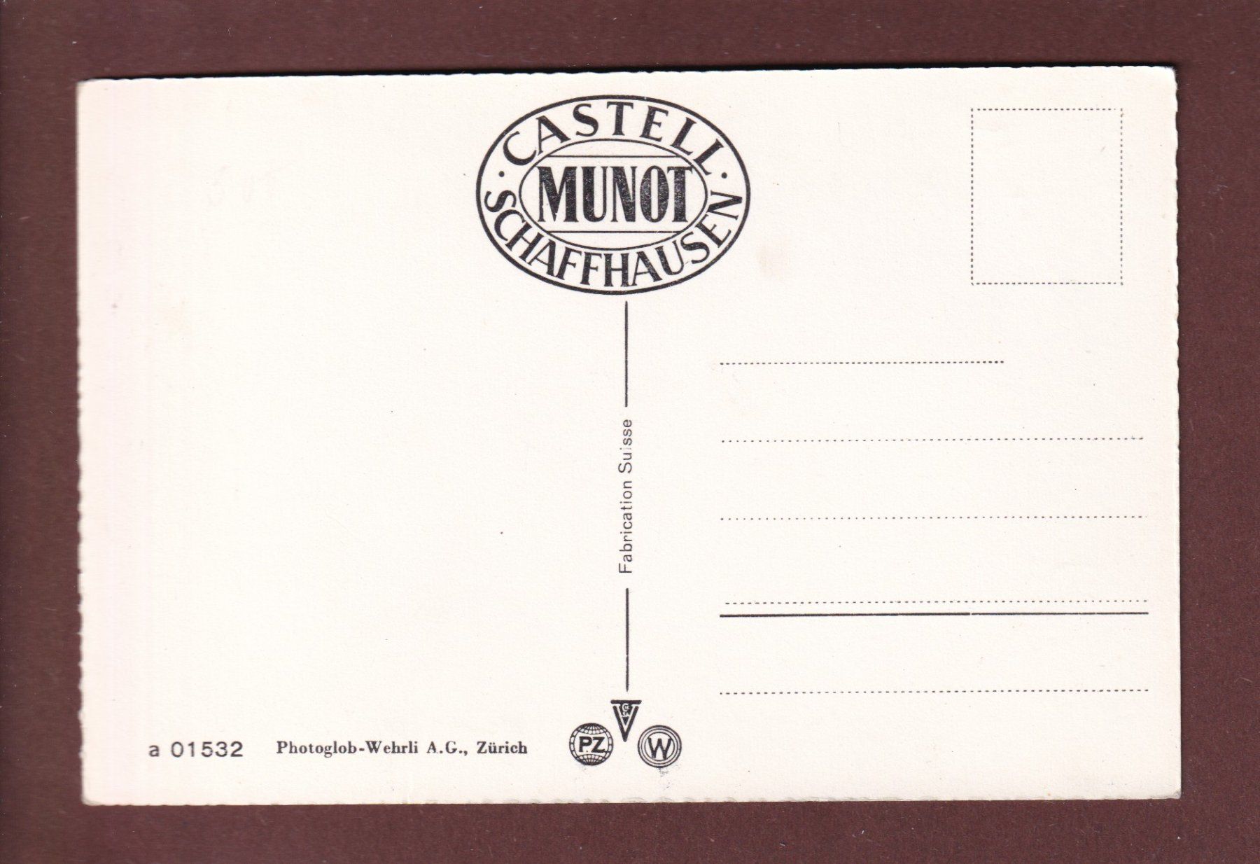 Cartoline postali: SCHAFFHAUSEN - Schiff - Munot – Usato da Pully venduto da nicecards 1