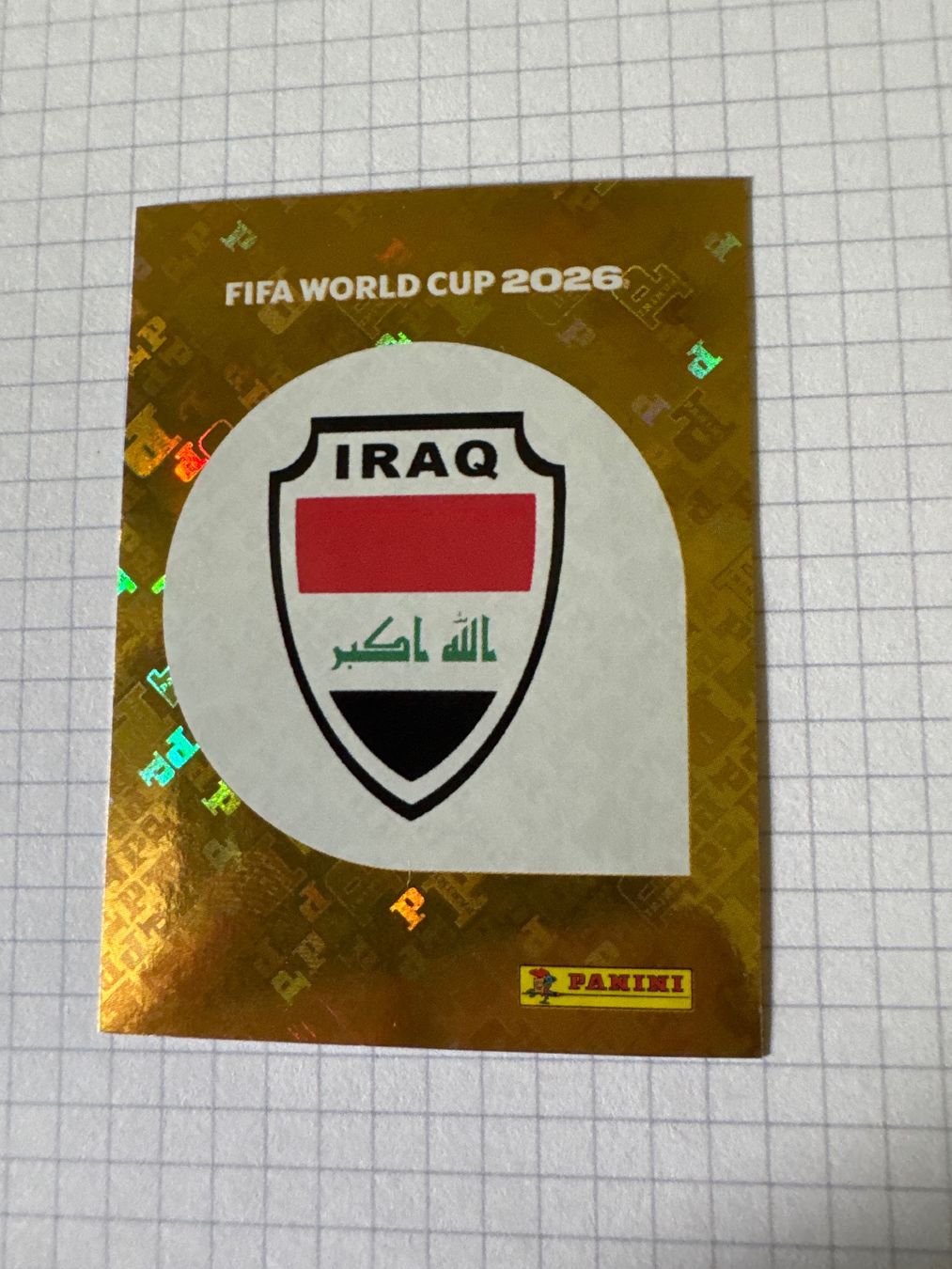 Panini Carte collezionabili: Panini Sticker WM 2026, IRQ 1 – Nuovo (secondo la descrizione) da Winterthur venduto da mathis-spielsteine
