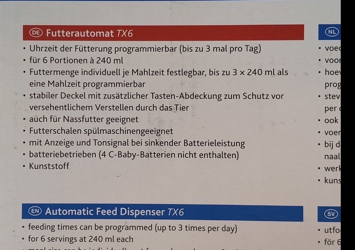 Nourriture: TRIXIE TX6 FutterauUmat – D'occasion à Winterthur par danyar_1 6
