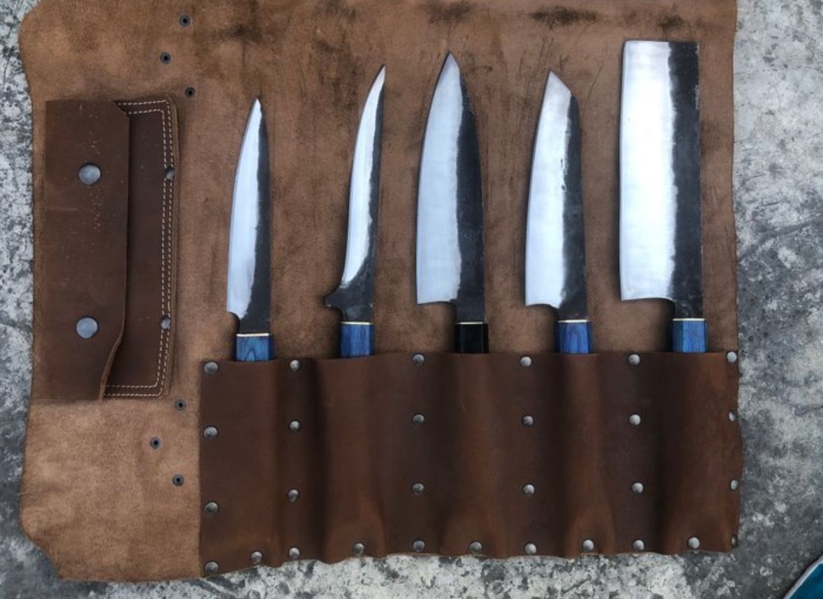 Coltelli da cucina: Handgefertigte Küchenmesser-Set – Nuovo e nell'imballaggio originale da Bassersdorf venduto da sakura01 1