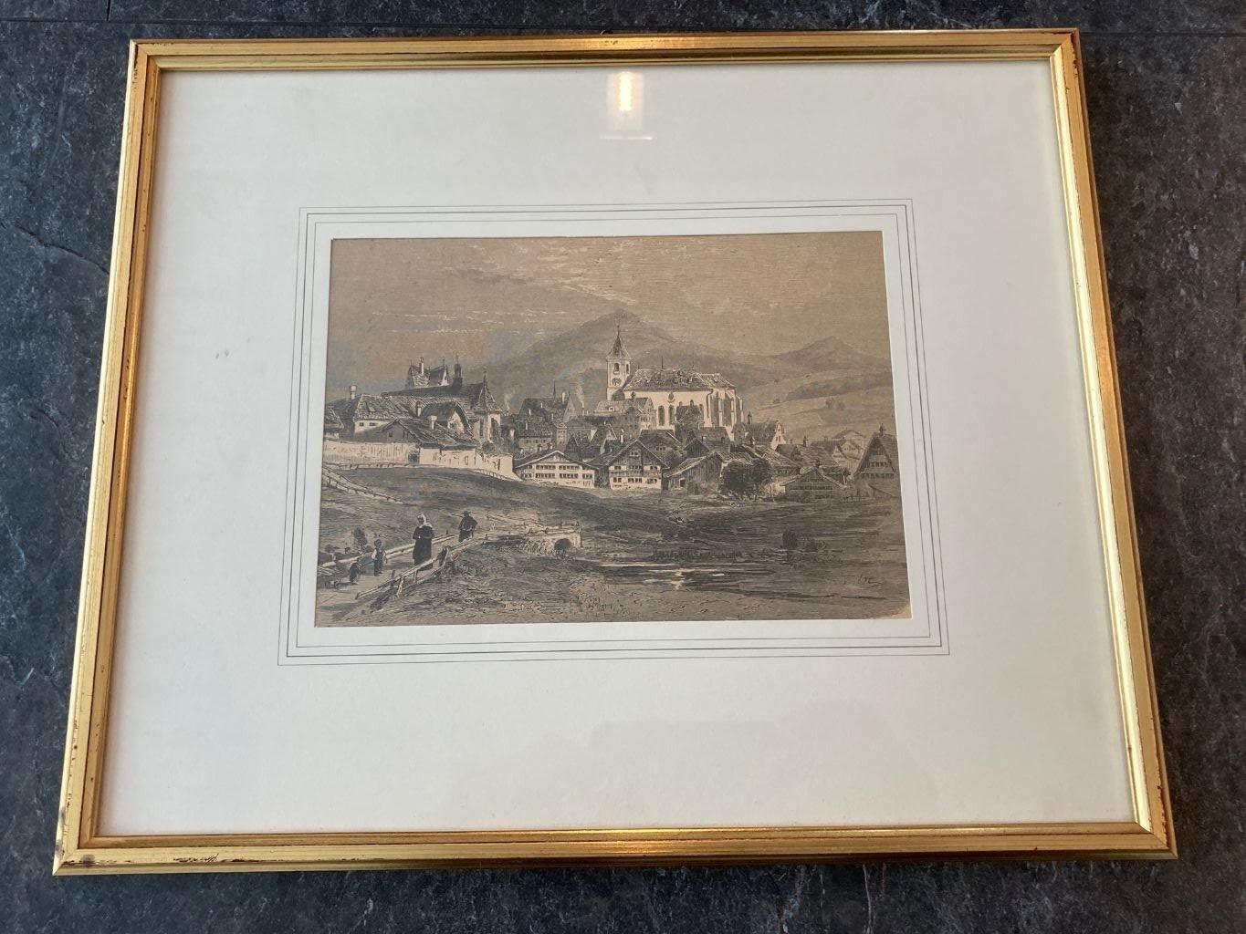 Grafica & Litografie: Lithographie Dorf Appenzell – Usato da Appenzell Meister. venduto da Brandfuchs1