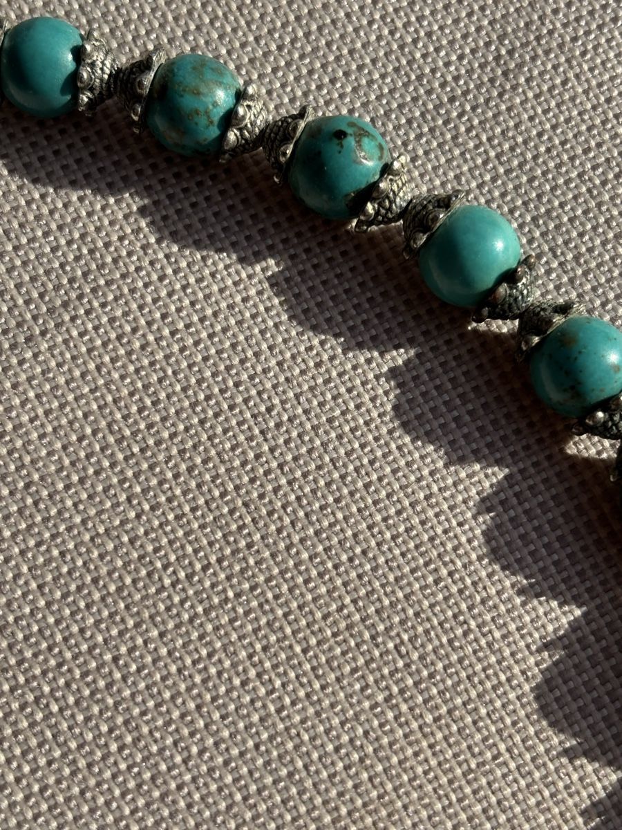 Catenine: Türkis Kette im Tibet Design – Usato da Brütten venduto da Swerman1984 2