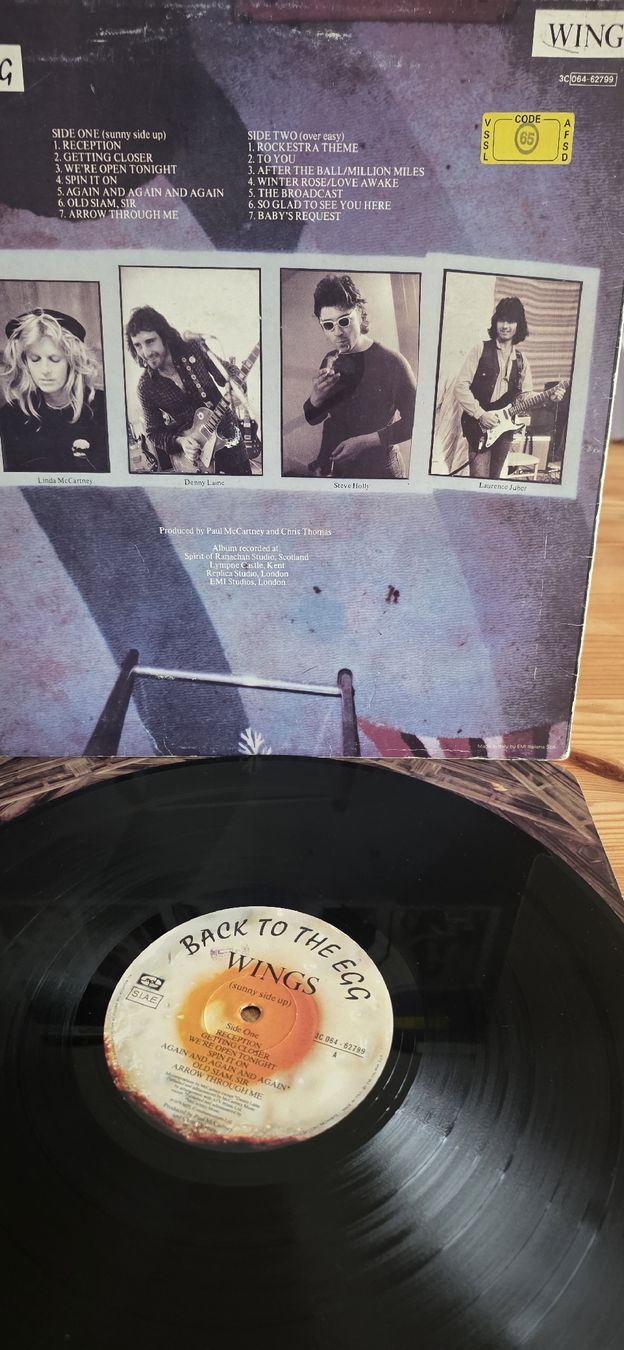 Schallplatten: WINGS "Back to the Egg" 1979 F,Vg – Gebraucht aus Yvonand von RF-VINYL 2