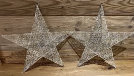🌟 Goldene Deko Sterne für Weihnachten - 2 Stück! ✨