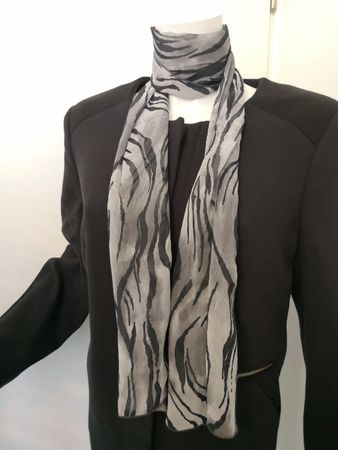 🤩SCHAL ZEBRA-PRINT GRAU-SCHWARZ