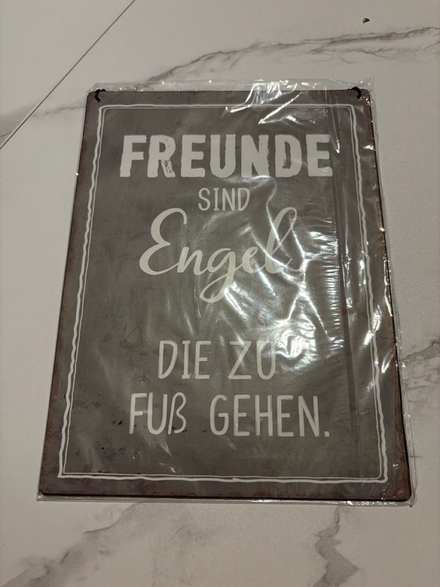 Insegne: Freunde sind Engel Blechschild - Neu & Originalverpackt! – Nuovo e nell'imballaggio originale da Interlaken venduto da PrincessJill