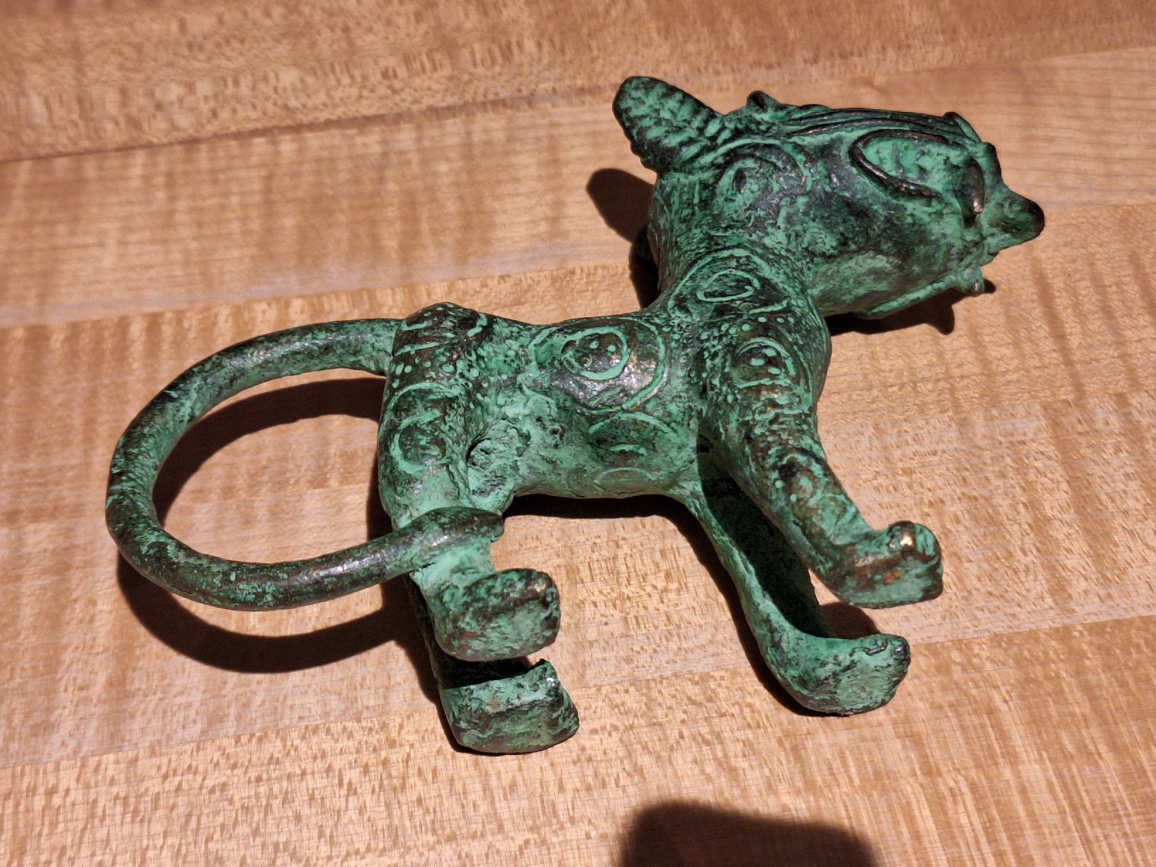 Figuren: Antike Bronze Figur Loepard Benin – Gebraucht aus Dornach von bals28 3