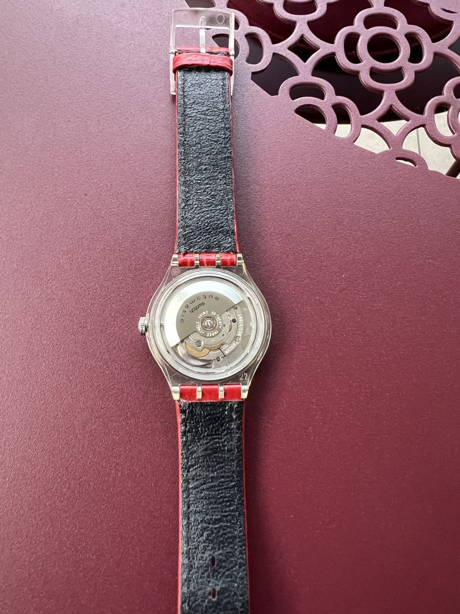Swatch Orologi: Swatch Automatic SAK101 Red Ahead – Usato da Altdorf UR venduto da Seller660 4