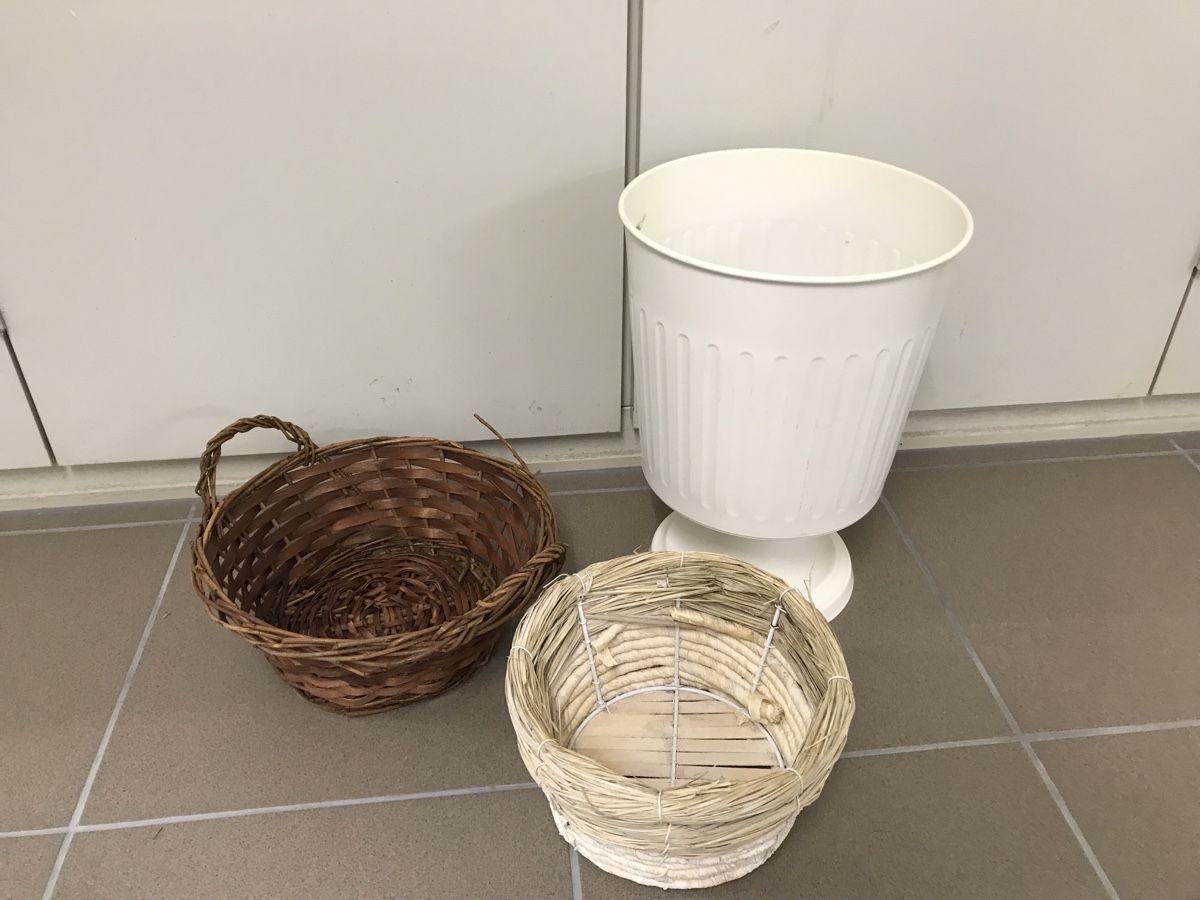 Blumentöpfe: 3er Set Körbe & Übertopf.  – Gebraucht aus Dübendorf von nela123 1