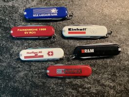 Lot 6 Victorinox "CLASSIC SACKMESSER“ kaum gebraucht bis Neu