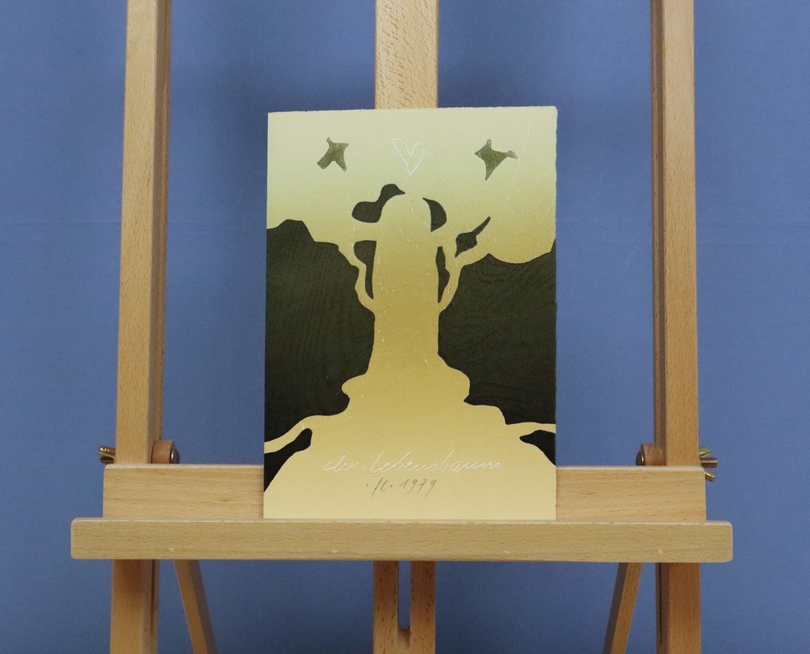 Xilografie: Franz Eggenschwiler 1930-2000, Holzschnitt, "Der Lebensbaum" – Usato da Zug venduto da Kunst-Fundgrube 3