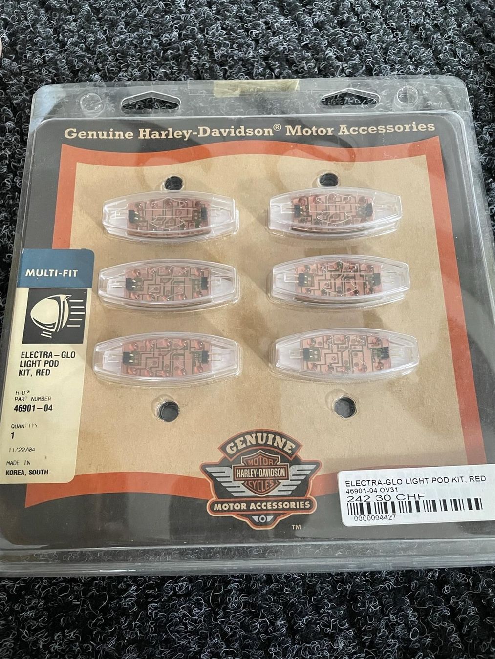 Harley-Davidson Lampade: Harley Electra Glo Light POD KIT RED – Nuovo e nell'imballaggio originale da Bronschhofen venduto da Commerce03