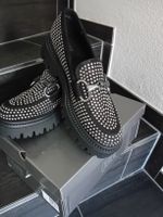 Oxmox Loafer schwarz mit Strass Grösse 40 neuwertig