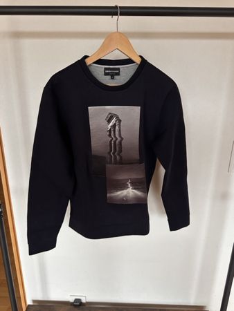Emporio Armani Pullover schwarz Motiv neuwertig
