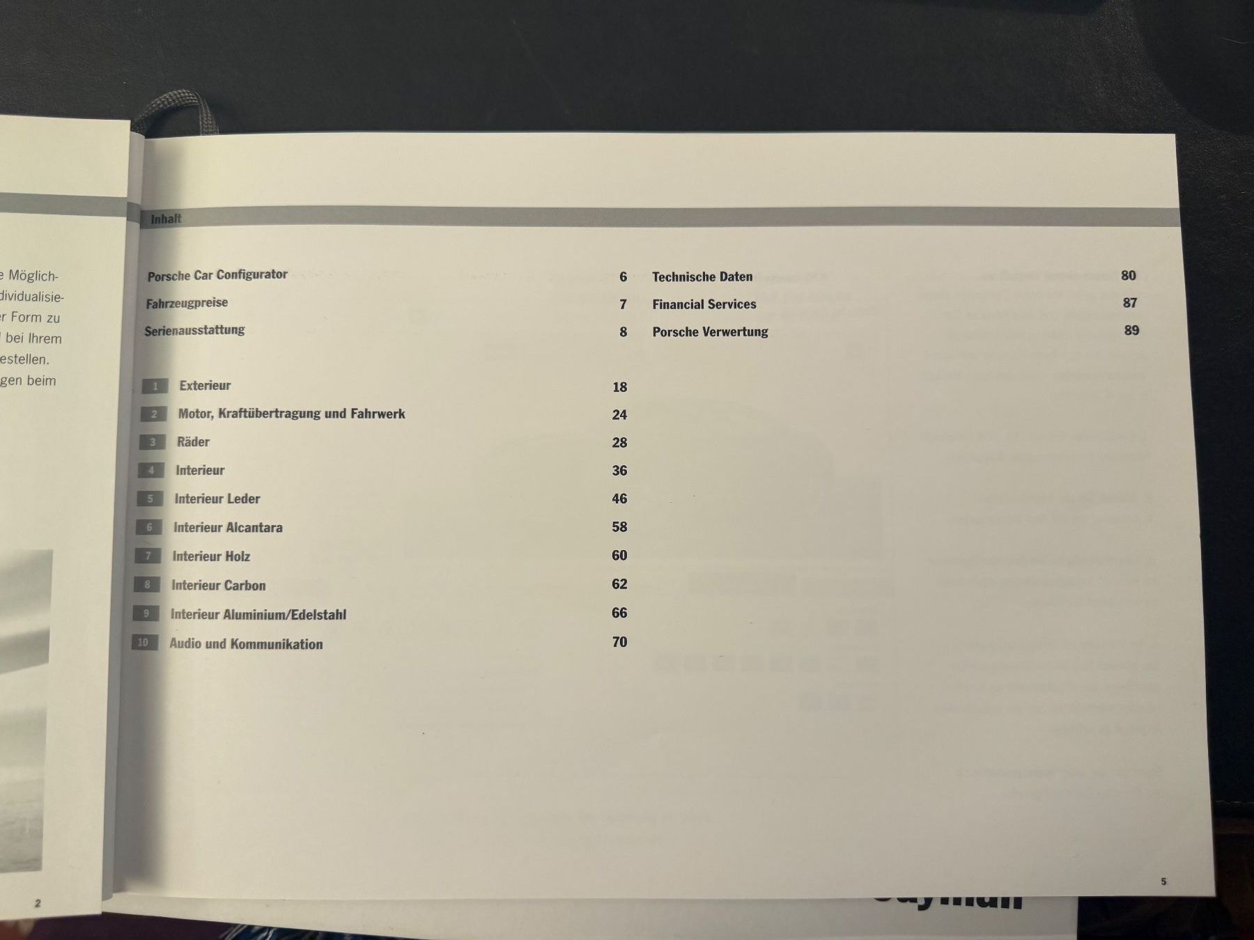 Porsche Documents: 3 Kataloge Porsche Cayman – D'occasion à Geroldswil par Jeremy11 7