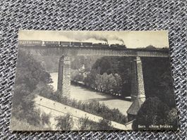 Alte Ansichtskarte Bern «Rote Brücke» Zugfahrt 1971