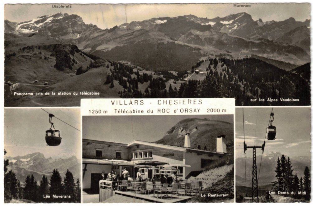 Cartoline postali: Villars - 4 Bild AK – Usato da Binningen venduto da Mountainrider