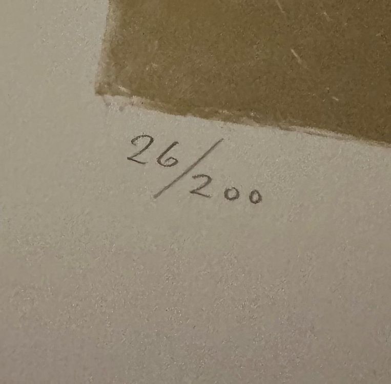N. ZOLLINGER LITHOGRAPHIE SIGNIERT NUMMERIERT 5