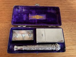 Rarität: Antiker Gillette Rasierer "Pocket Edition" (ca. 191