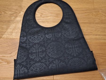 Tasche schwarz gemustert Handtasche Damen neu