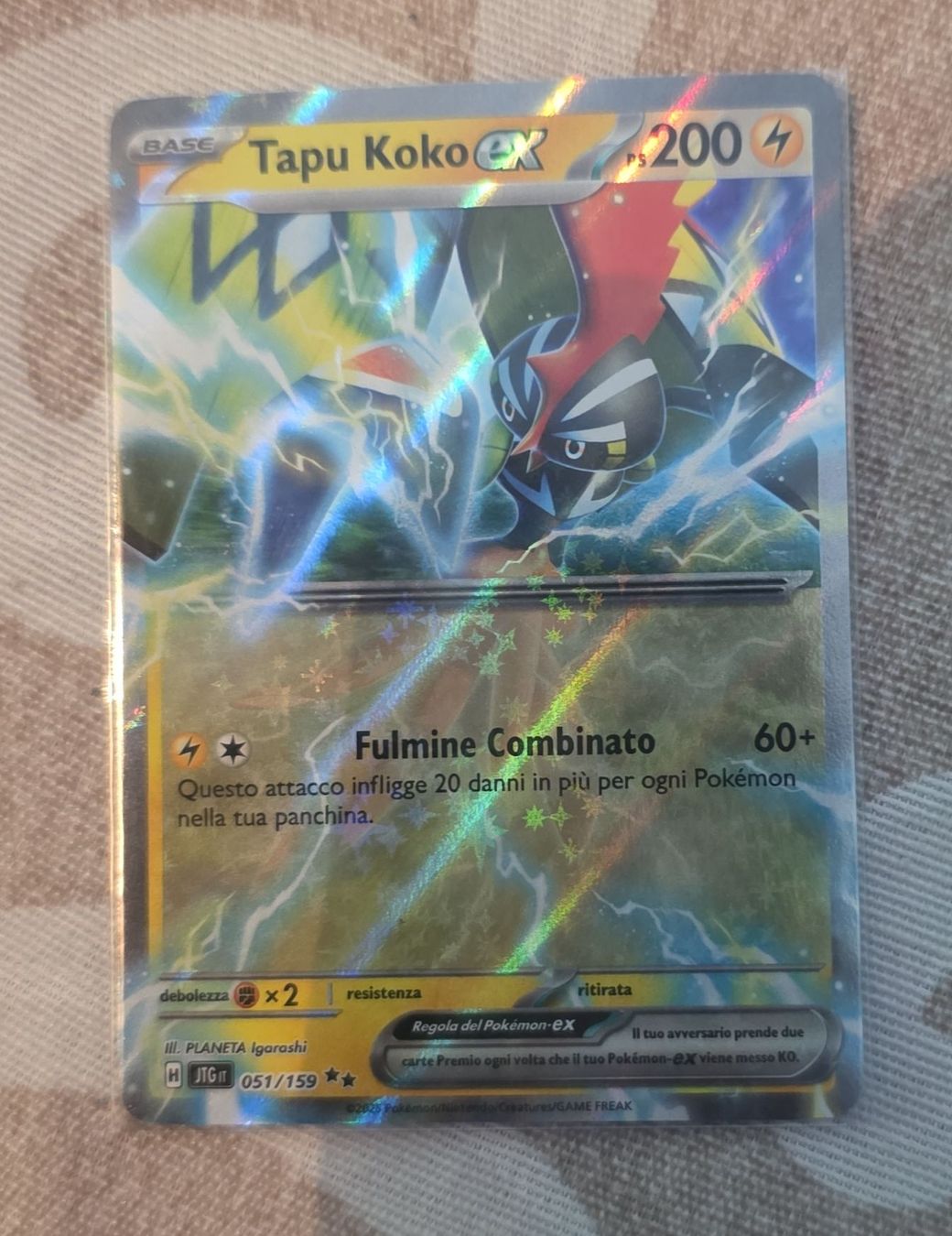 Pokémon Carte collezionabili: Carta Pokemon Tapu Koko EX – Usato da Massagno venduto da Arj87